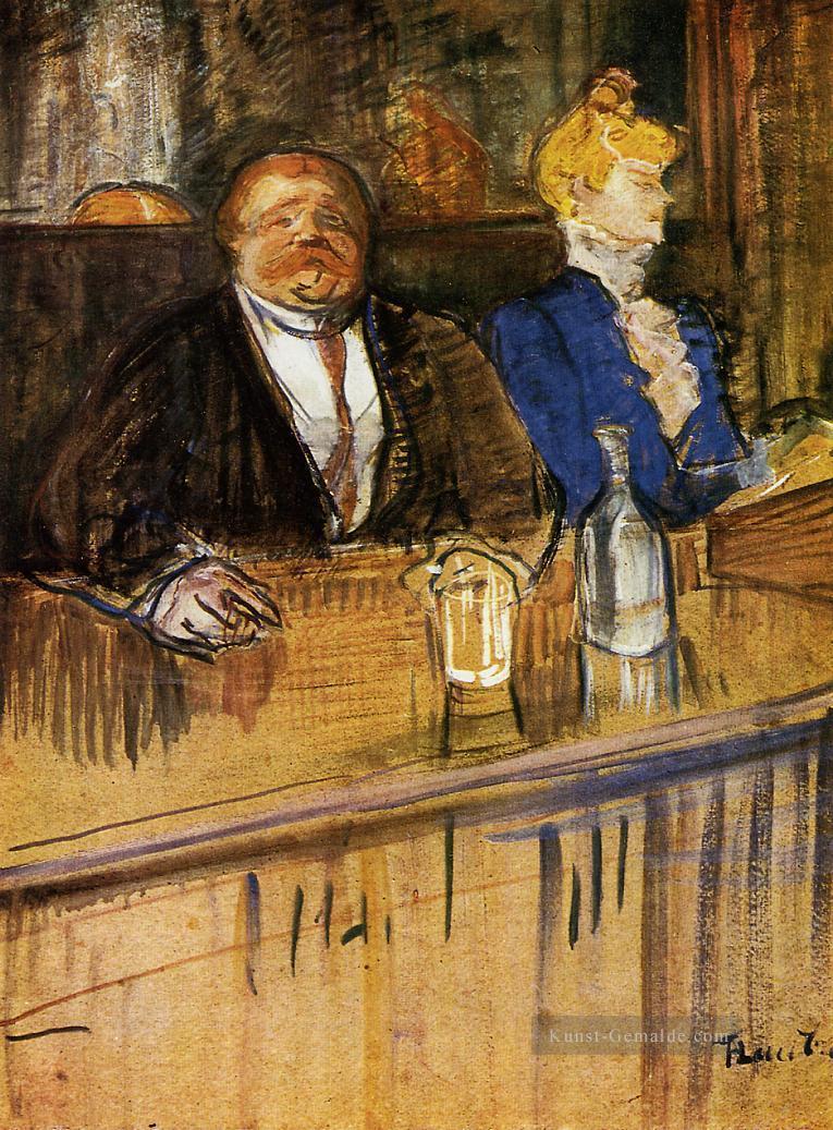 im Cafe des Kunden und das Anemic Kassierer Beitrag Impressionisten Henri de Toulouse Lautrec Ölgemälde